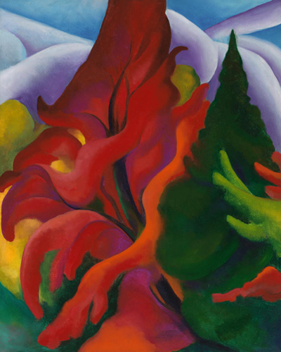 Georgia O'Keeffe, Trees in Autumn, 1920-1921