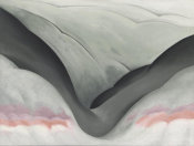 Georgia O'Keeffe - Black Place, Grey and Pink, 1949