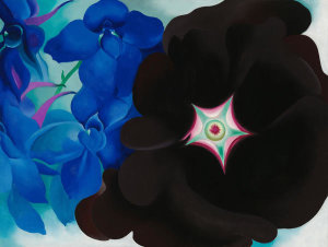 Georgia O'Keeffe - Black Hollyhock Blue Larkspur, 1930
