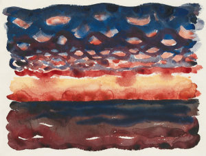 Georgia O'Keeffe - Sunrise and Little Clouds No. II, 1916