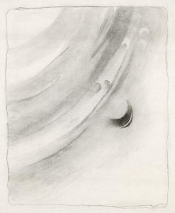 Georgia O'Keeffe - Abstraction with Curve and Circle, 1915-1916