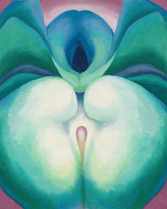 Georgia O'Keeffe - Series I White & Blue Flower Shapes, 1919