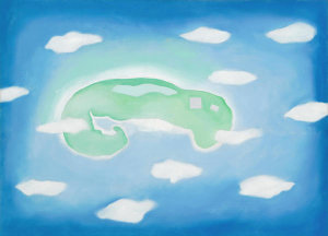 Georgia O'Keeffe - An Island with Clouds, 1962