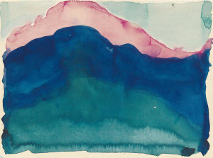 Georgia O'Keeffe - Pink and Blue Mountain, 1916