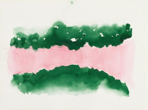 Georgia O'Keeffe - Untitled (Abstraction Pink and Green), 1976-1977