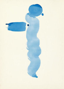 Georgia O'Keeffe - Untitled (Abstraction Blue Line), 1970s