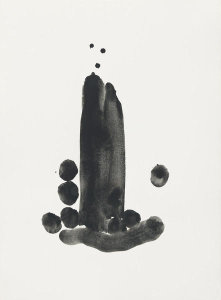 Georgia O'Keeffe - Untitled (Abstraction Black Shape), 1970s