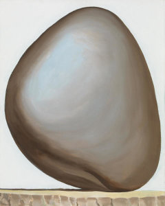 Georgia O'Keeffe - Black Rock with White Background, 1963–1971