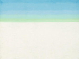 Georgia O'Keeffe - Sky with Flat White Cloud, 1962