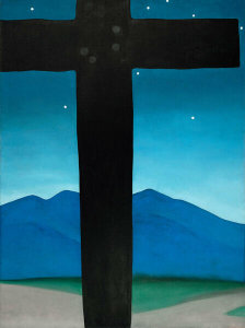Georgia O'Keeffe - Black Cross with Stars and Blue, 1929