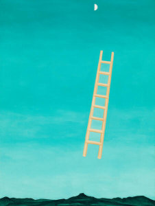 Georgia O'Keeffe - Ladder to the Moon, 1958