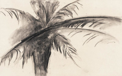 Georgia O'Keeffe - Palm Tree at My Door--Antigua, 1976