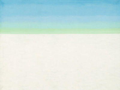 Georgia O'Keeffe - Sky with Flat White Cloud, 1962