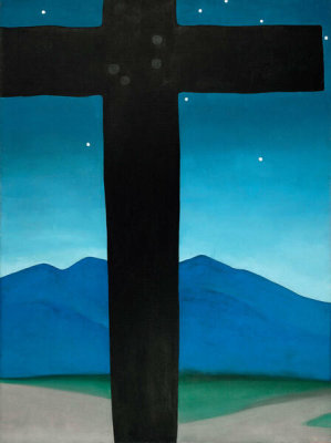 Georgia O'Keeffe - Black Cross with Stars and Blue, 1929