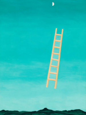 Georgia O'Keeffe - Ladder to the Moon, 1958